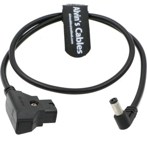 Alvins Cables Anton Bauer Power Tap D Tap to 2.1 DC 12V Right Angle Cable for KiPRO LCD Monitors