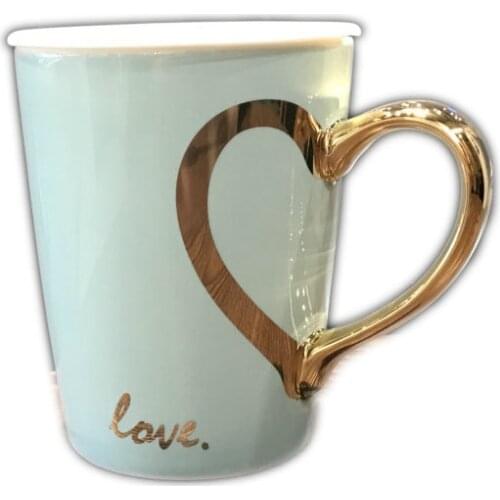 Creative Heart handgrip Ceramics Mugs coffee mug Milk Tea office Cups Drinkware the Best birthday Gift with Gift Box for friends