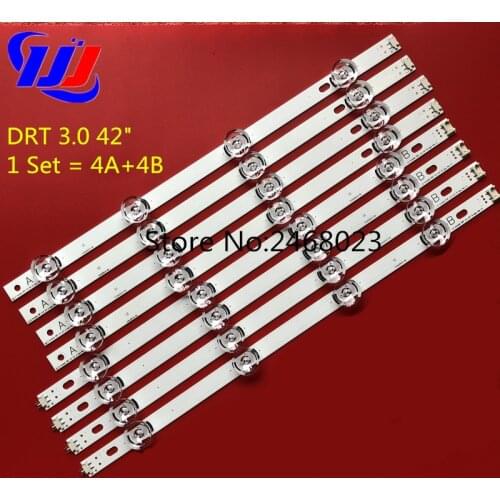 LED Backlight strip 8 Lamp For LG 42 inch TV INNOTEK DRT 3.0 42" 6916L 1709B 1710B 1957E 1956E 6916L-1956A 6916L-1957A 42LB561v