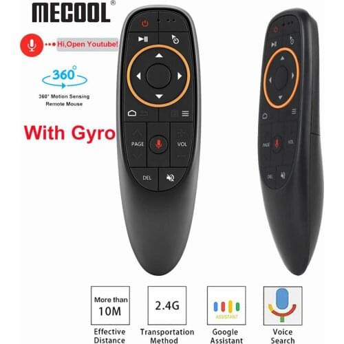 Mecool G10 G10S Pro Voice Remote Control 2.4G Wireless Air Mouse Gyroscope IR Learning for Android tv box HK1 H96 Max X96 mini