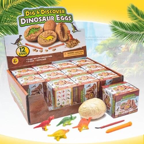 Mini Dinosaur Eggs Blind Box Archaeological Excavation Souptoys Simulation Dinosaur Model Children Gift Biology Educational Toys