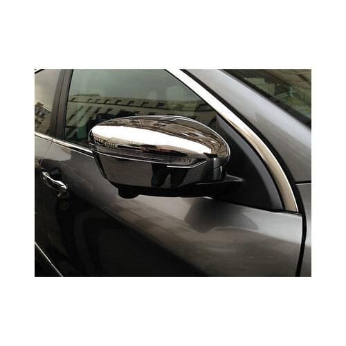 ABS Chrome Side Mirror Rearview Cover Trim 2pcs for Nissan Qashqai 2014 - 2016