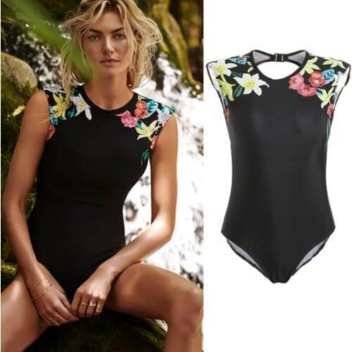 Brand New 2019 Women One Piece-Floral Printed Backless Push Up Bikini Bandage Monokini Swimsuit Swimwear Bathing
