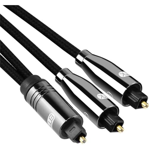 Optical Splitter Audio Cable SPDIF Toslink optical 1 in 2 out Soundbar splitter cable speaker DVD TV amplifier Xboxone
