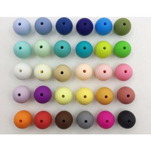 Wholesales 1000pcs Silicone Bead Chewed Silicone teething Beads for Baby chew BPA free ,FOOD silicone material for Silicone bead