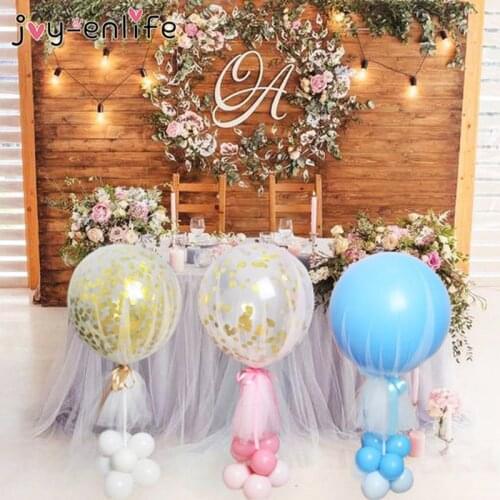 42cm Tulle Balloon Stand Birthday Party Table Floating Balloons Holder Column Wedding Table Decoration Baloon Baby Shower Supply