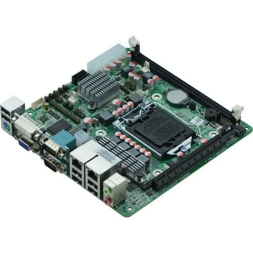 LGA1155 H61 industrial motherboards 6*COM Dual network card self-service terminals motherboards