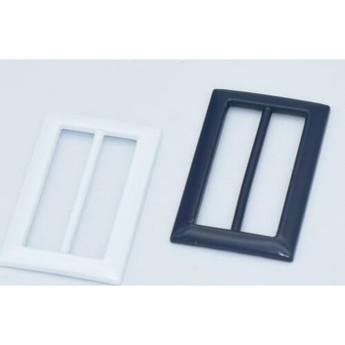 30mm White Navy Blue Belt Buckle Slide Buckles Adjustable Metal Purse Buckles Bag Ring Strap Buckle Handbag Webbing Hardware 8PC