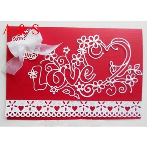 Q113 METAL CUTTING DIES Love Scrapbook card invitation paper craft party decor embossing stencil cutter