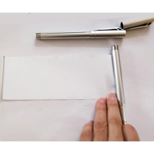 Free Shipping 10pcs Silver Color Ballpoint Blank Banner Pens