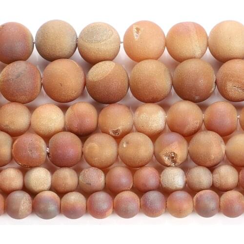 Natural Stone Light Red Plated Smile Agates Bead Charm Round Loose Beads For Jewelry Making DIY Bracelets Necklace 4 6 8 10 12MM