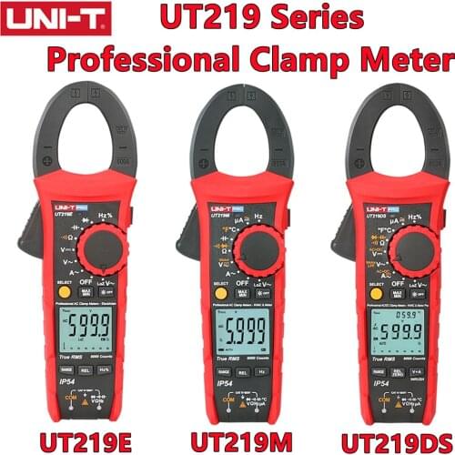 UNI-T UT219E/UT219M/UT219DS Professional Clamp Meter True RMS LoZ input for ghost voltage measurement CAT IV 600V