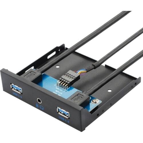 USB3.0 Audio Two-In-One Headphone Jack Desktop Floppy Drive Panel