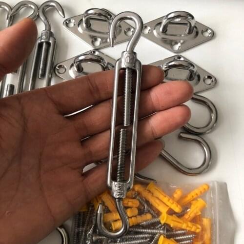 Stainless Seel Basket Screws Strong Turnbuckle Strainer Turnbuckle Wire Rope Tension Stainless Steel R7UB