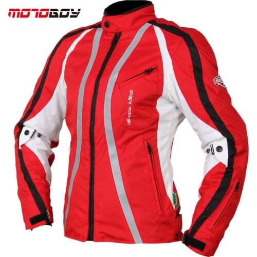 Blue Red Waterproof Durable Moto Jacket Winter Womens Jacket High Visible Motrcycle Body Armor Jacket