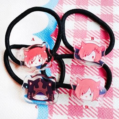 Anime Final Fantasy XIV G'raha Tia Crystal Exarch Hairpins Hair Accessories Hair ring Double Ponytail Handmade Headwear Gifts
