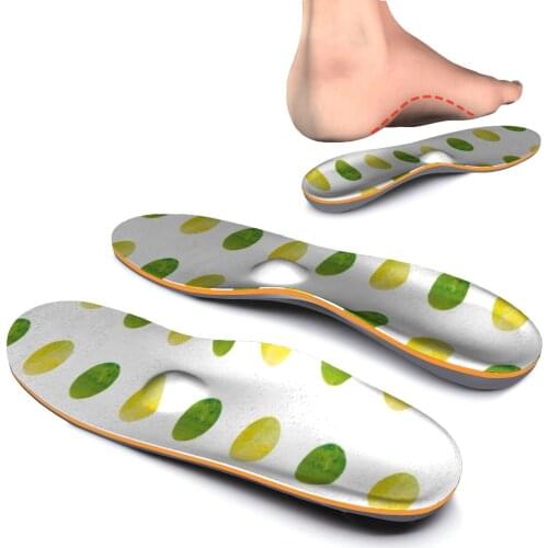 Green Round Original High Arch Support Insoles for Men and Women flat feet Orthotic Inserts iFitna Lighten Foot Pain