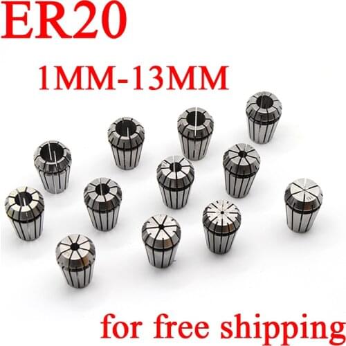 1PCS ER20 1-13MM Spring Collet Set CNC Workholding Engraving&Milling Lathe