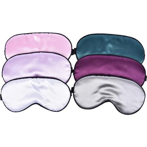 1pcs Sleeping Eye Cover Silk Sleep Eye Mask Padded Shade Patch Eyemask Blindfolds Women Men Travel Relax Rest