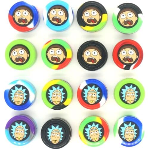 10pcs Silicone Jar 5ml Size Container Storage Box for Oil Wax Jars Dab Kitchen Case Smoking Smoke Herb Tobacco Accessories