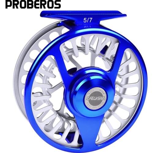 3+1BB Fly Fishing Wheel 5/7-7/9-9/10 WT Fly Fishing Reel Aluminum Fly Reel CNC Machine Cut Large Arbor Die Casting New Pesca