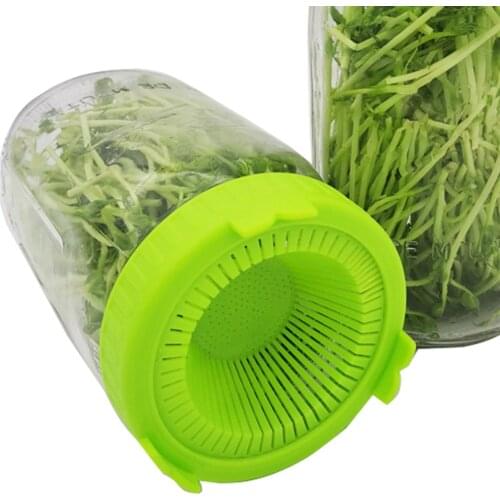 86mm Wide Mouth for Mason Jar Screen Sprouting Strainer Lid Kit for Growing Bean Broccoli Alfalfa Salad Sprouts Sprouting Lid