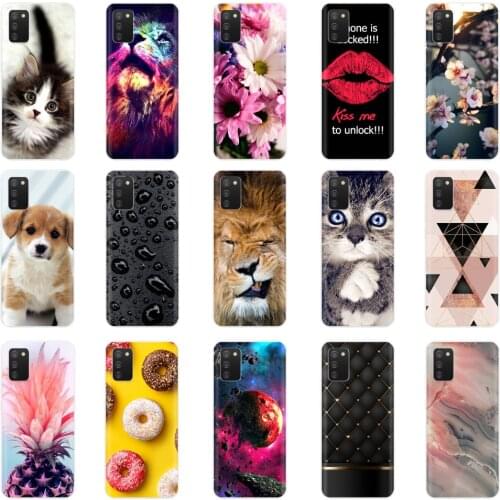 For Samsung A02s Case Soft Silicone Phone Cover For Samsung Galaxy A02s Case Cute Cartoon Relief Soft TPU Bumper A 02s A02 s