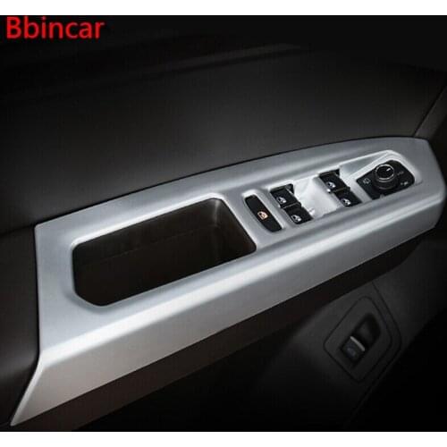 For Volkswagen VW Teramont Atlas 2017 2018 Car Interior Door Window Lift Switch Button Cover Tims Overlay Car Styling 4pcs