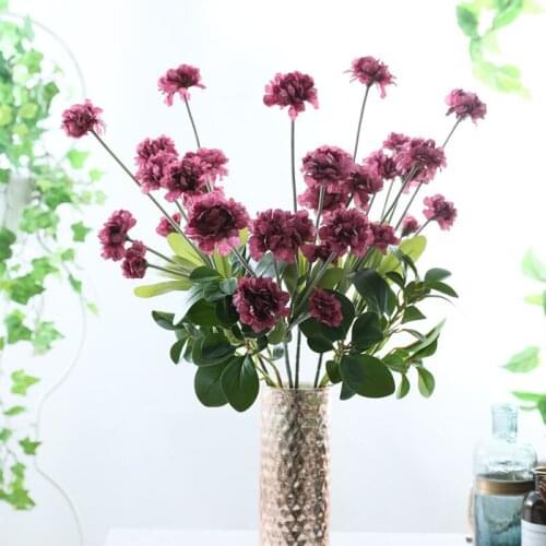 10pcs/Lot Artificial Flowers For Home Autumn Decoration Fake Dried Flowers Stamens High Quality In Batch Artificial Plant ZJH038
