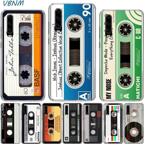 Classical Old Cassette Silicone Case For Huawei P40 P30 P20 Mate 40 30 20 10 P10 Pro+ lite P Smart 2020 Z Plus + 2019 2018 Cover