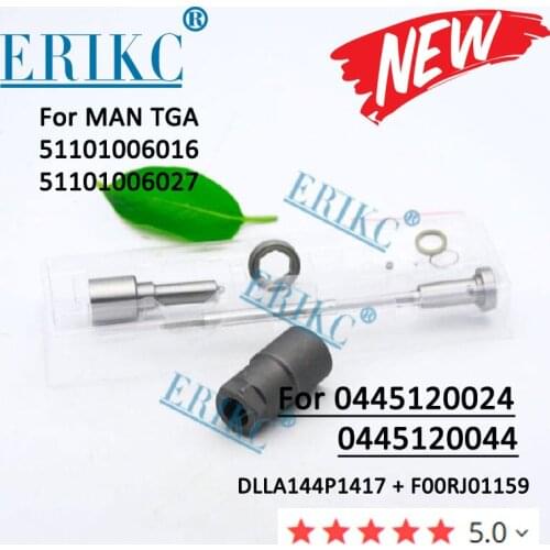 Repair Kits F00RJ02818 Injector Nozzle DLLA144P1417 Valve F00RJ01159 Nut F00RJ02219 for MAN TGA Injectors 0445120044 0445120024