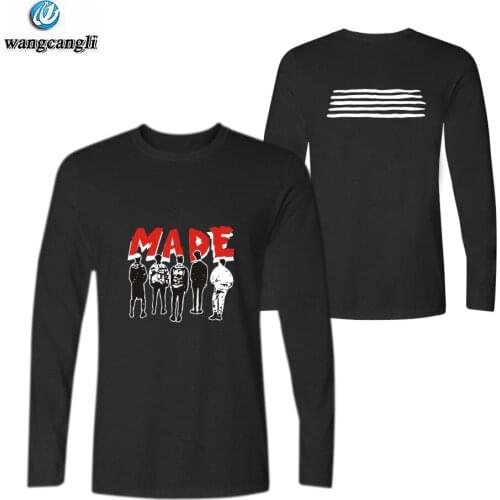 Kpop Bigbang Album G-Dragon Tshirt T Shirt MADE FULL 10th Anniversary GD T-shirt Unisex Tee Fashion Plus Size T Shirts Tops