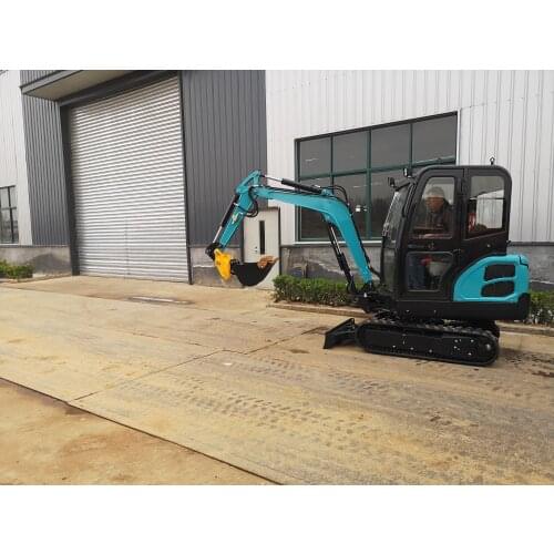 Mini Digger Crawler Excavator 1.8Ton Cab Machine For Construction Works