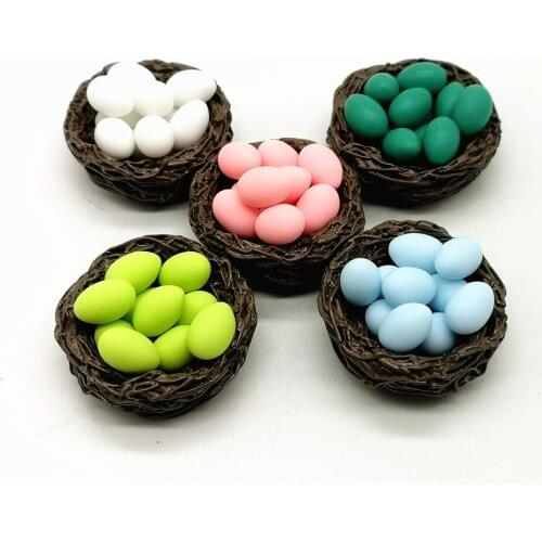 Mini Easter Eggs Ornament Fairy Statue Small Stuff Figurine Model Craft Decor Home Decoration Miniature Accessories