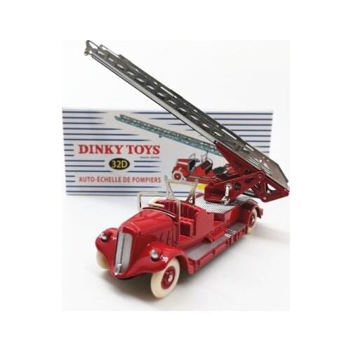 Din ky 1:43 Auto Echelle Depompiers 32D Alloy Metal Diecast Cars Model Toy Vehicles For Children Boy Toys gift