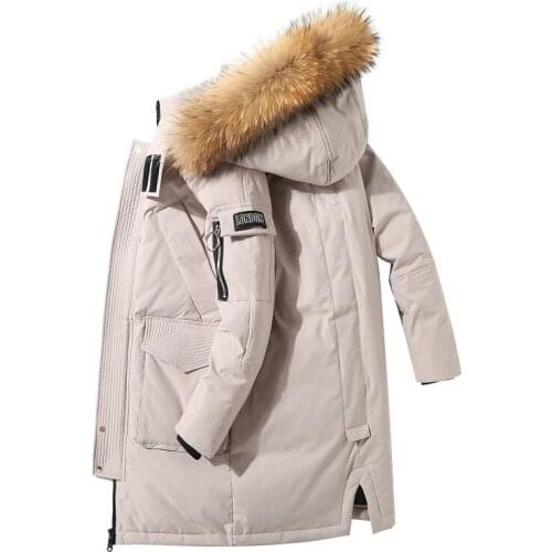 2020 White Duck Down Jacket Winter Men Korean Thick Warm Parka Coat Overcoat Male Windbreaker Hooded High Quality Down Jackets