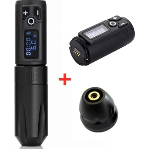 New Replaceable Wireless Tattoo Battery Pen Rotary Machine Gun Good Motor Digital Display Tattoo Kit Permanent Makeup Pen