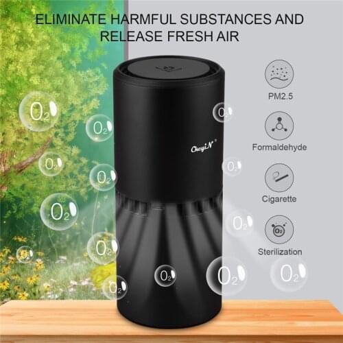 Air Purifier For Home Car Office USB Portable Negative Ion Air Cleaner Freshener Dust Allergy Smoke Filter Remover Deodorization