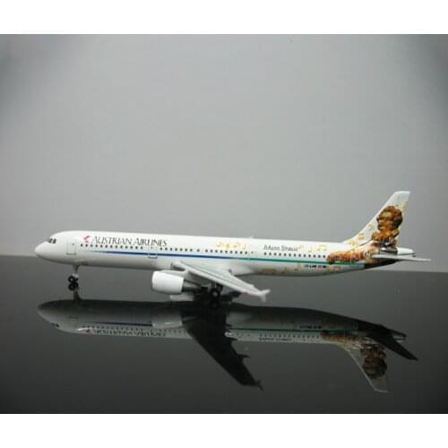 About 9 CM 1:500 airplane A321 Jet aircraft model OE-LBB Austrian Airlines With landing gear alloy plane Kids gift