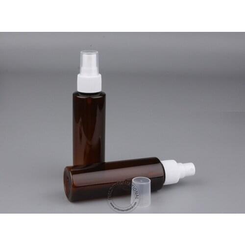 Wholesale 30pcs x 100ml High Quality Amber Plastic Spray Bottle, 100cc Empty PET Atomizer, Cosmetic Packaging Free Shipping
