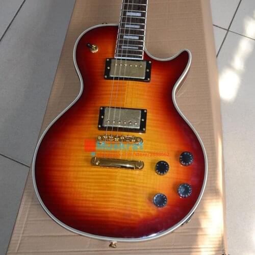Wholesale custom shop, high quality electric guitar, custom electric guitar.6 strings Flame maple top, free shipping