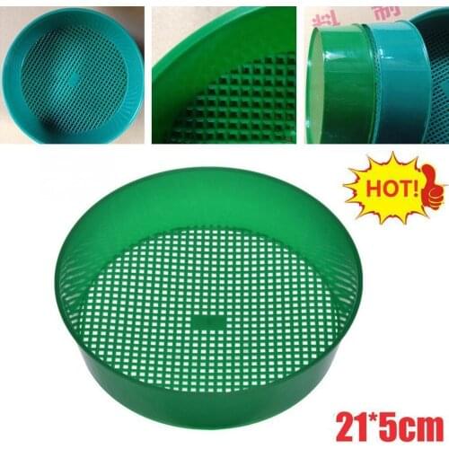 Plastic Mesh Gardening Garden Sieve Seed Dispenser Sifting Pan Sower Seed Spreaders Planter Seeder Tool Gardening Supplies