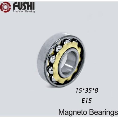 E15 Magneto Bearing 15*35*8 ( 1 PC) Angular Contact Separate Permanent Motor Ball Bearings EN15 FB15