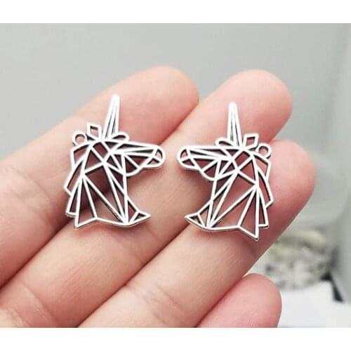 20pcs/lot--29x22mm, Unicorn chams, Antique silver plated horse head charms,DIY supplies, Jewelry accessories