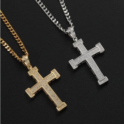 Simple Classic Fashion Cross Antique Silver Pendant Necklace Jewelry