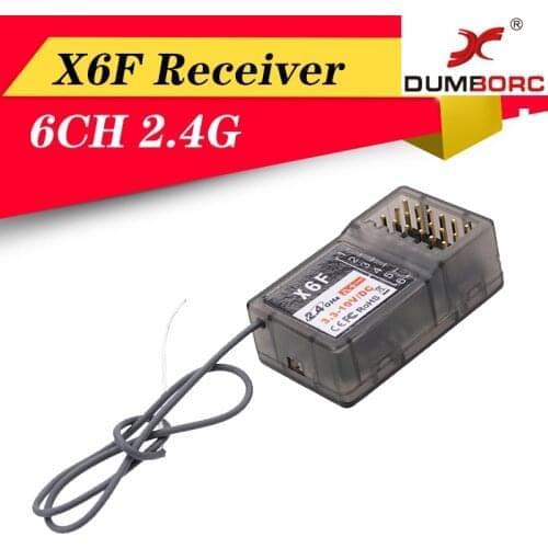 DUMBORC X6F 2.4G 6CH Radio Control System Receiver for Domborc RC Car Boat Transmiztter RC X6 Transmitter