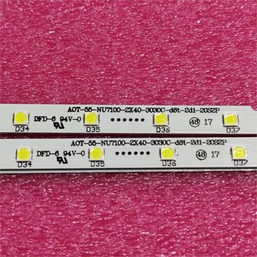 LED Backlight strip 40 LED for Samsung 55"TV UN55NU7300F UE55NU7105KXXC AOT_55_NU7300_NU7100 55NU710C BN96-45913A BN61-15485A