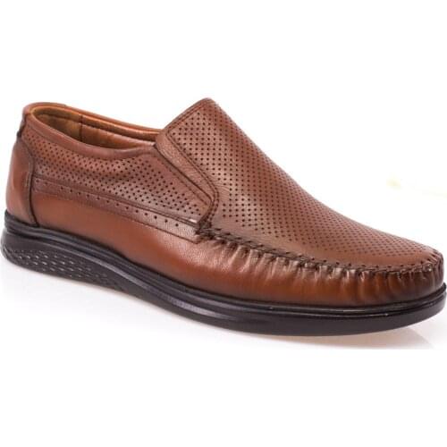 Genuine leather casual male shoes 2021 casual orthopedic slip-resistant male shoes Business Office footwear casual dad flats