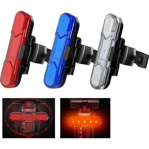 Bicycle LED Rear Lights USB Charging 360 Adjustable MTB Road Bike Cycling Light Outdoor Riding Warning Lamp Bicycle Accessories