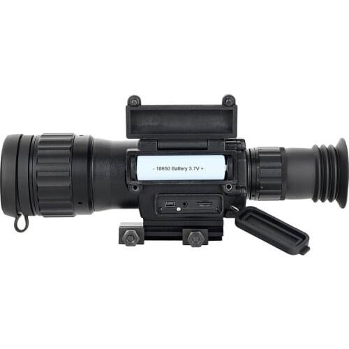 Nova chegada 4.5x50 riflescope infravermelho óptica visualização distância 300m baixa luz caça digital visão noturna escopo